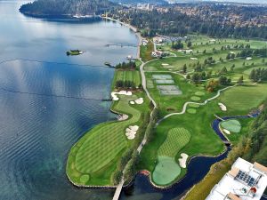 CDA Resort 13th Fairway Aerial